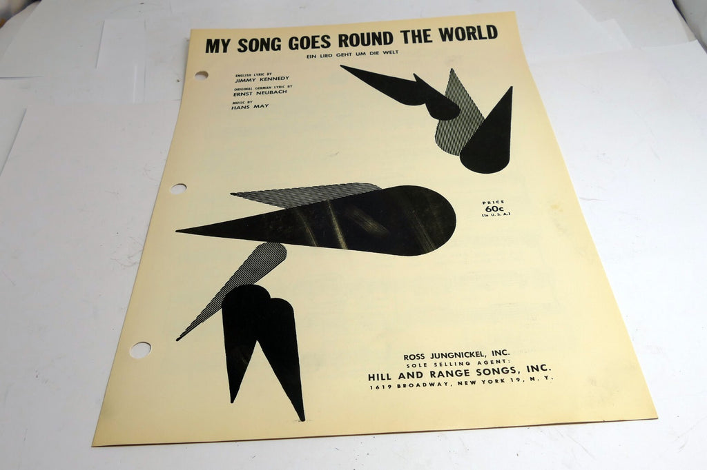 My Song Goes Around The World Jimmy Kennedy Hans May  1933 Sheet Music