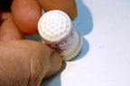 Porcelain Thimble Souvenir Pink Flower St. Croix Caribbean