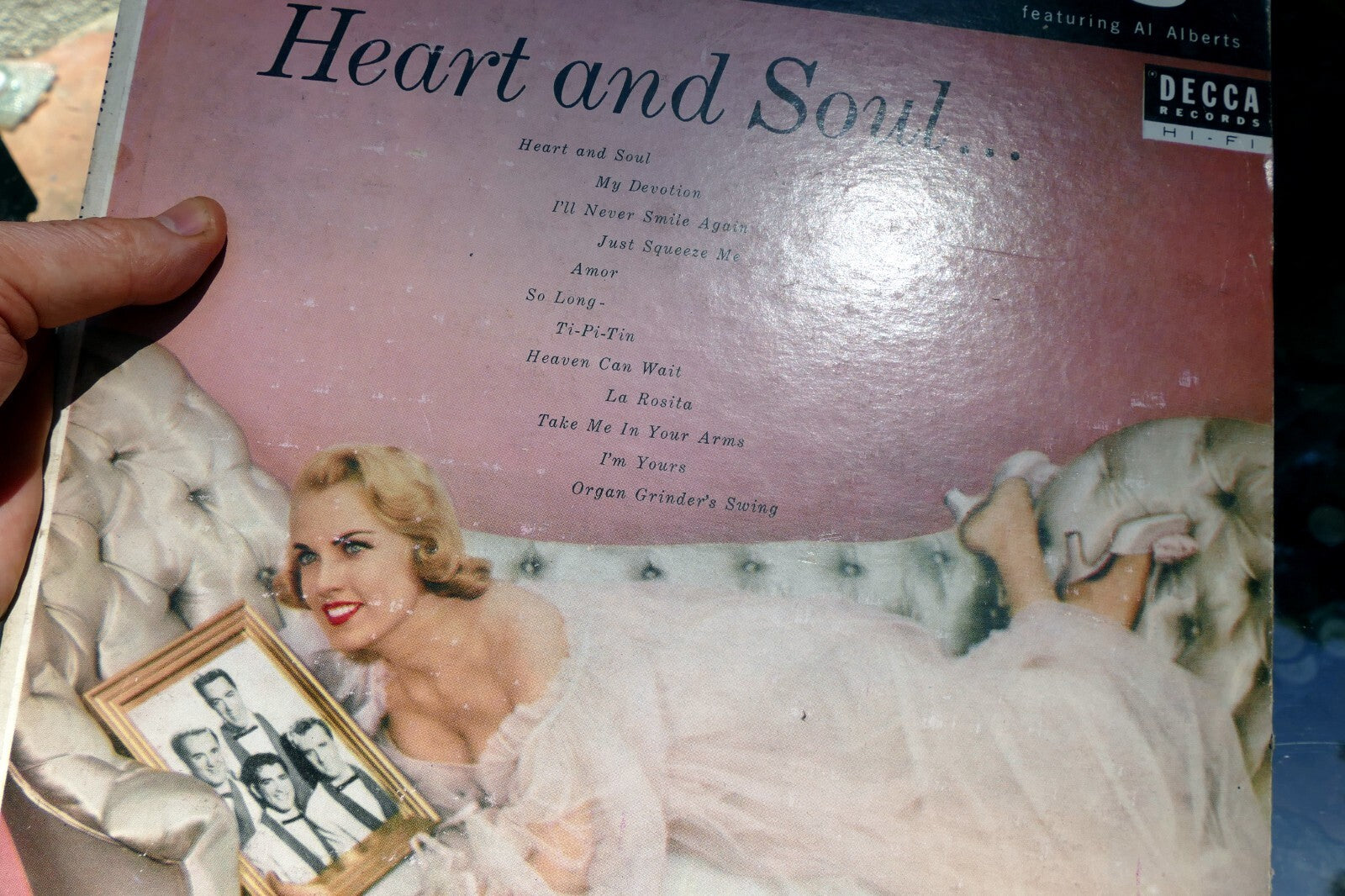 Four Aces Heart And Soul Record Album Vinyl LP DL 8228 Decca 1956