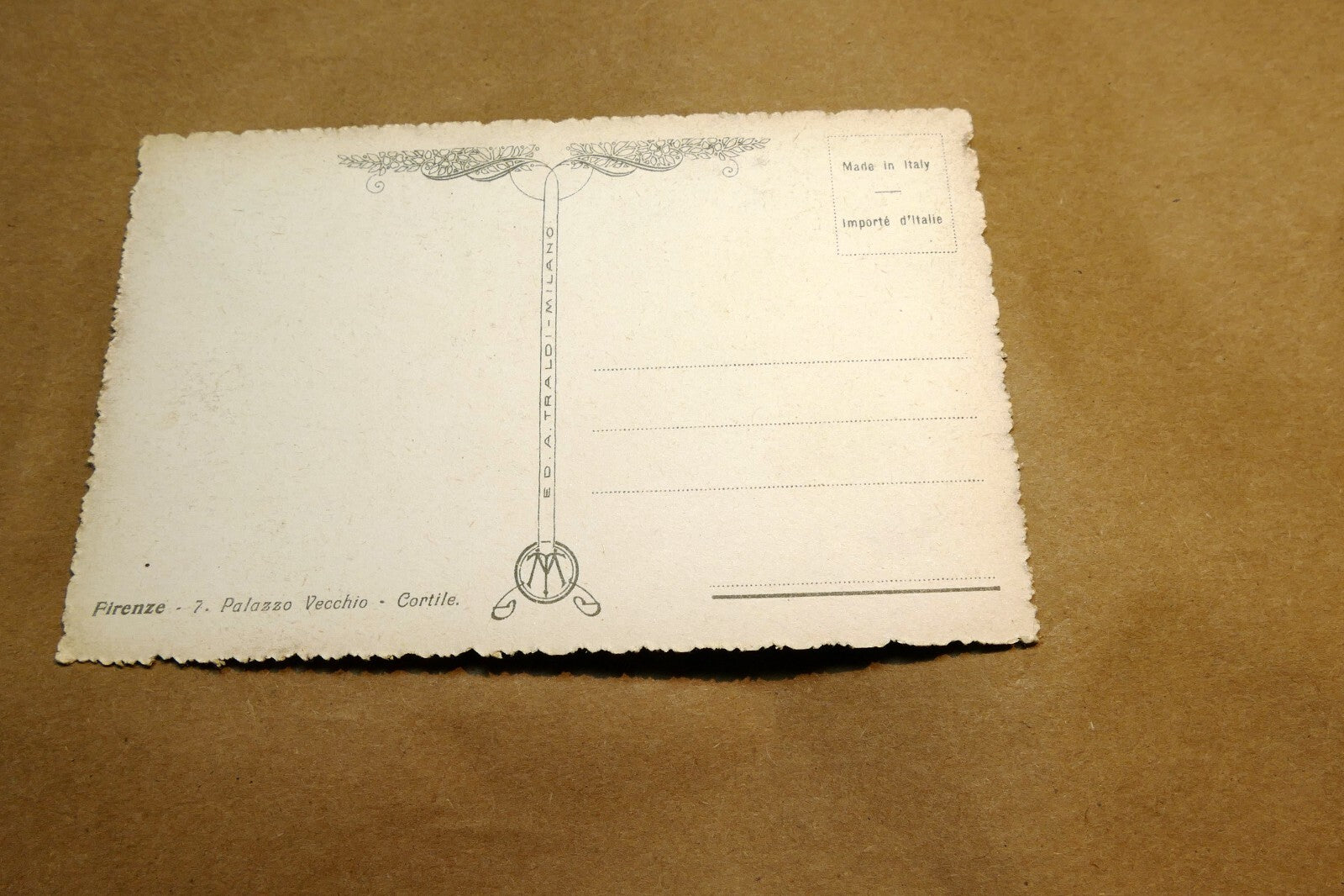Firenze Palazzo Vecchio Cortile Italy 1910c postcard - unposted