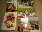 Hungary magyar traditional costume girls postcard 1900's lot of 5 pack unposted