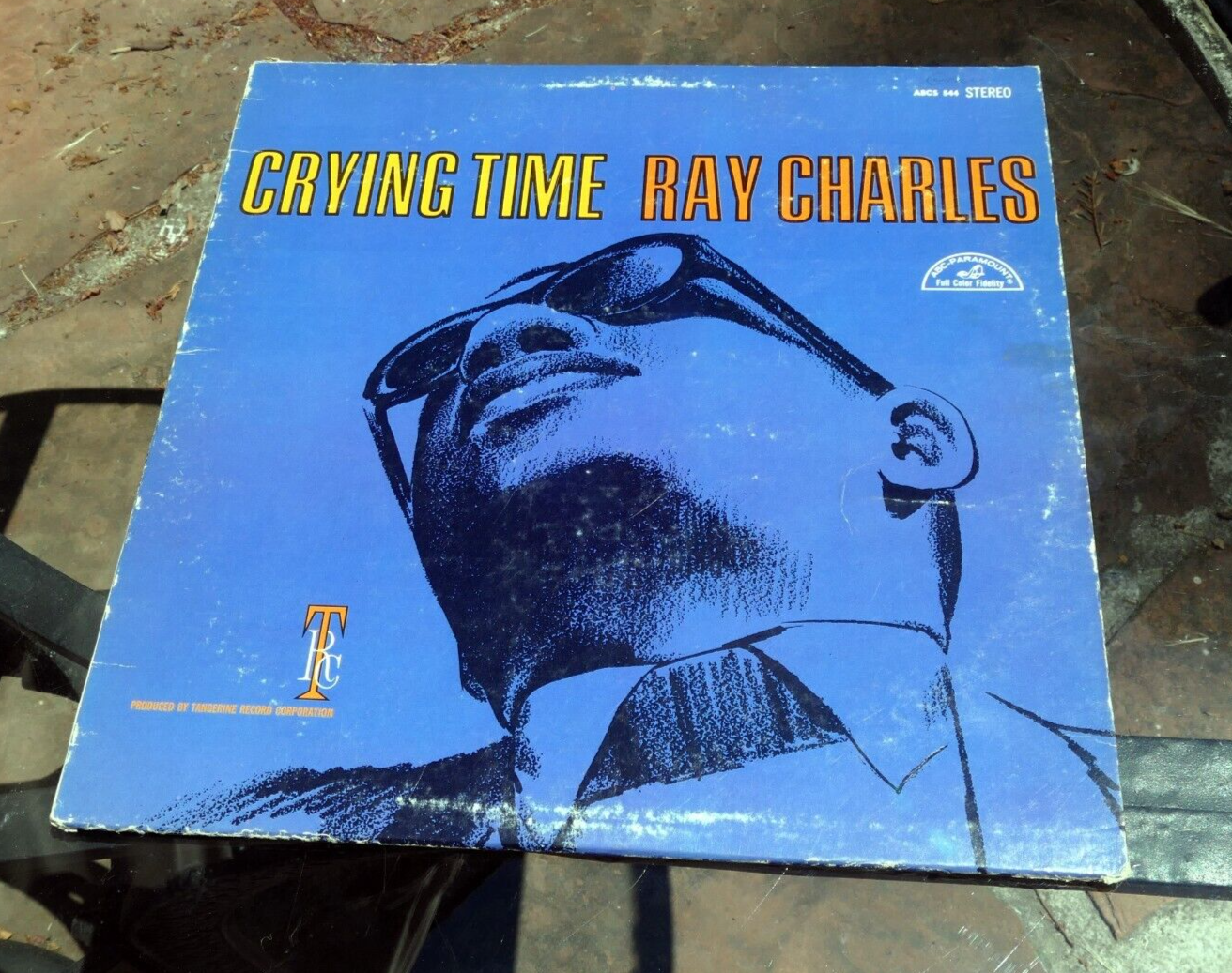 Ray charles crying time lp a 544 abc paramount records vinyl lp album