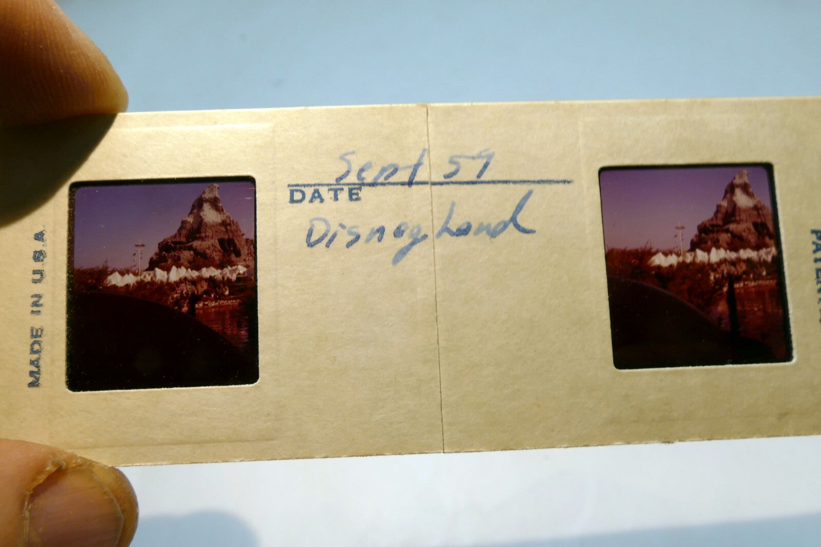 Stereo Realist Slide - Disneyland USA  - Sept 1959 Kodak Ektachrome color