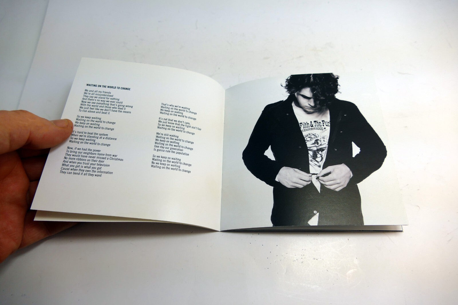 INLAY Cover ART Only NO Case, CD included - Continuum Music by John Mayer