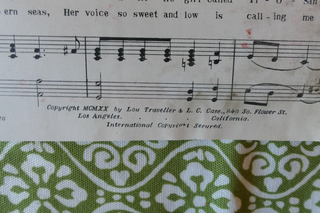 Ti-O-San(An Oriental Love Song)Fox Trot 1920, by Lou Traveller and L. Clair Case