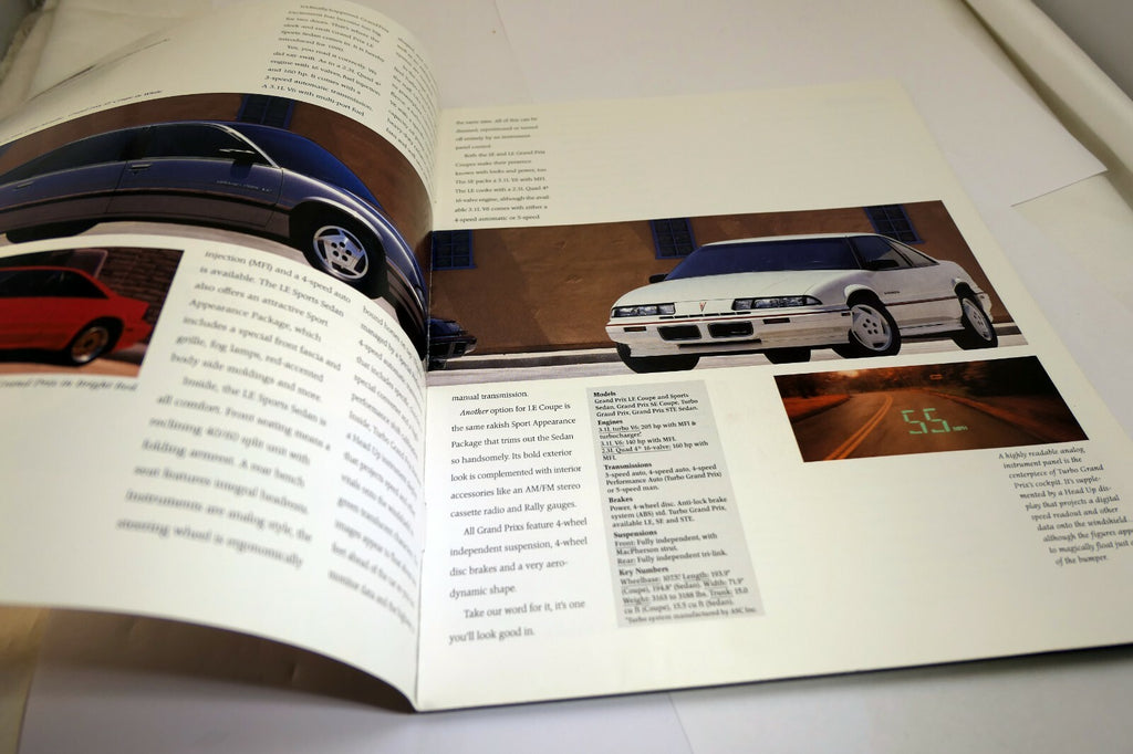 Pontiac 1990 Advertisement Ad dealership Sales Brochure Car Grand Am Lemans 6000