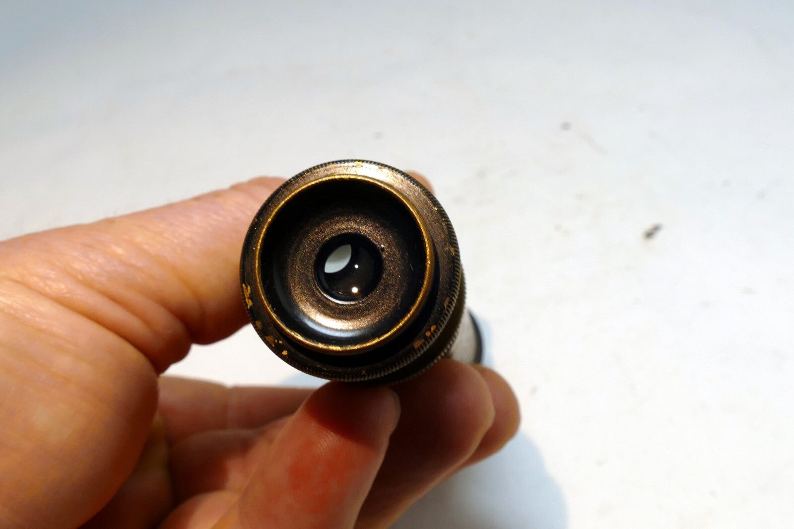 Antique Telescope Brass Nautical Spyglass 19th century - missing front glass