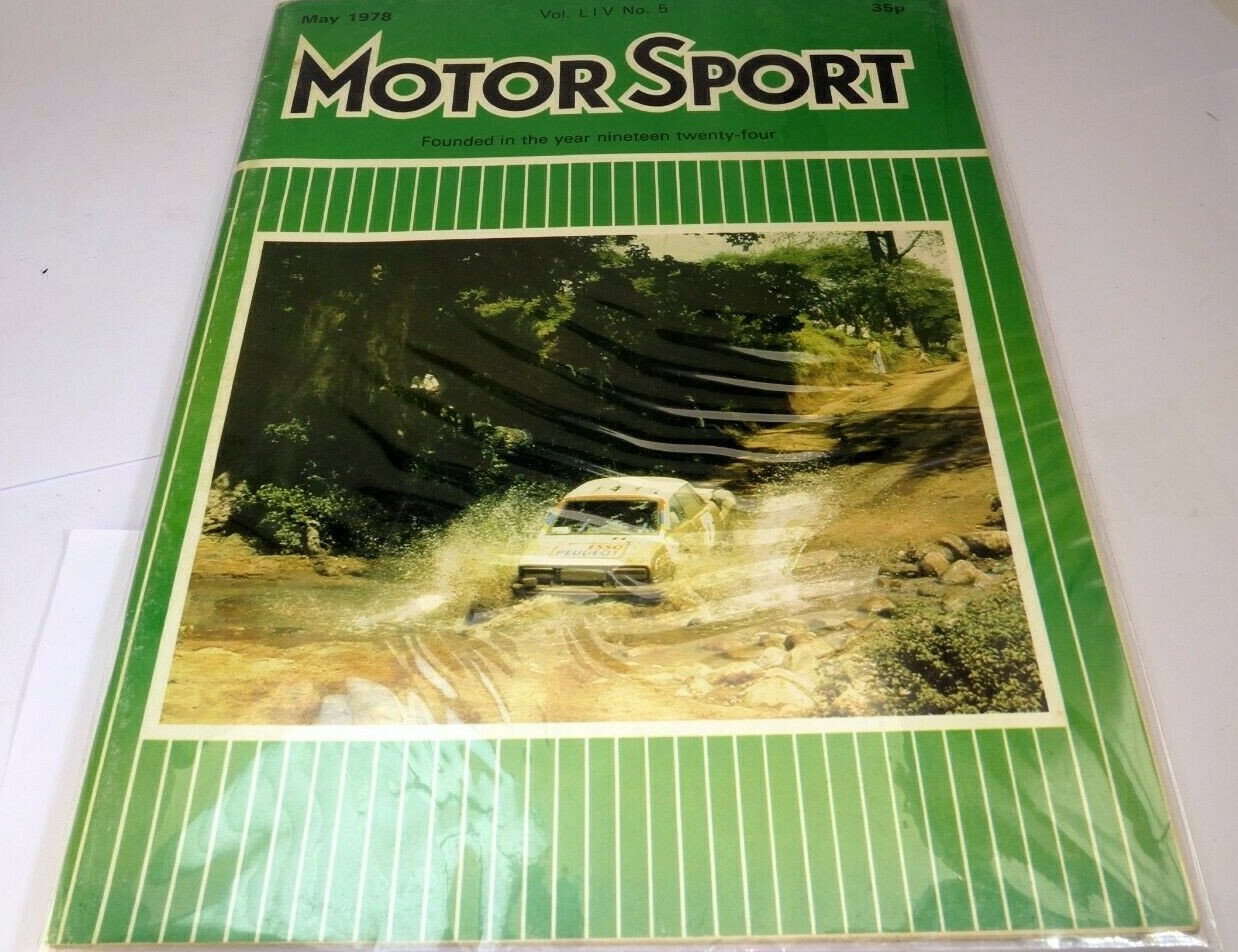 Motor sport magazine may 1978