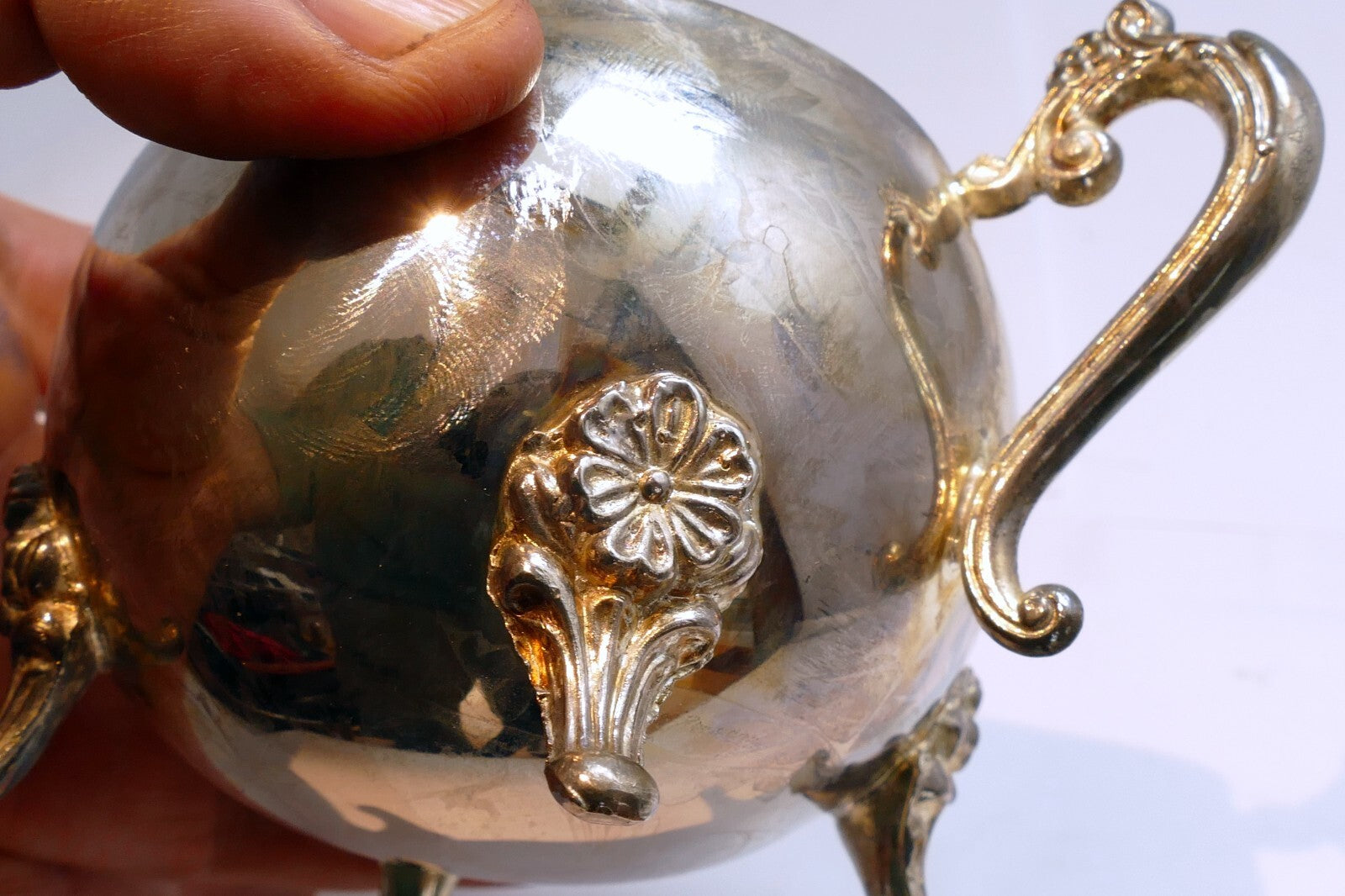 SILVER  PLATE  CREAMER  made in Indonesia