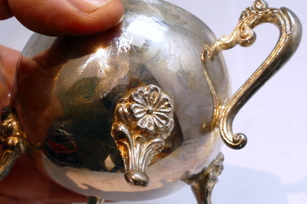 SILVER  PLATE  CREAMER  made in Indonesia