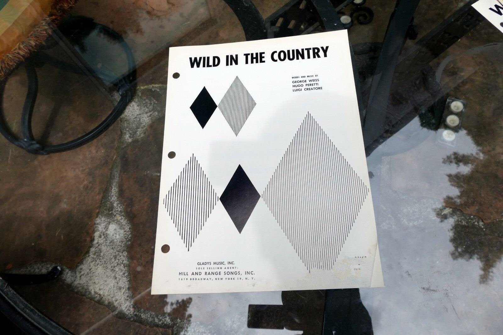 Wild in The country Weiss Peretti Creatore  sheet music 1961 Presley
