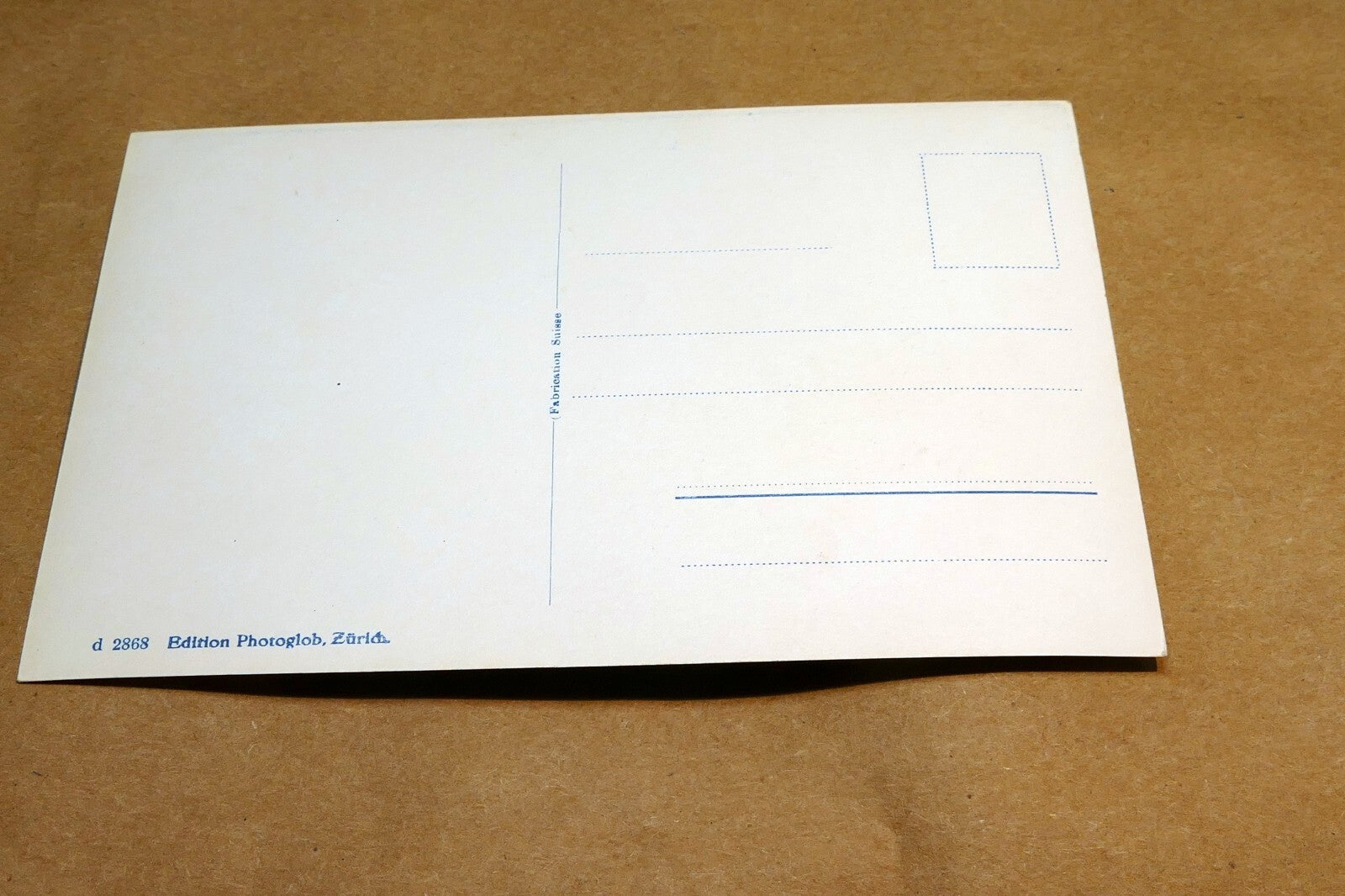 Axenstrasse mit Flüelen und Bristenstock Switzerland  1930's postcard - unposted