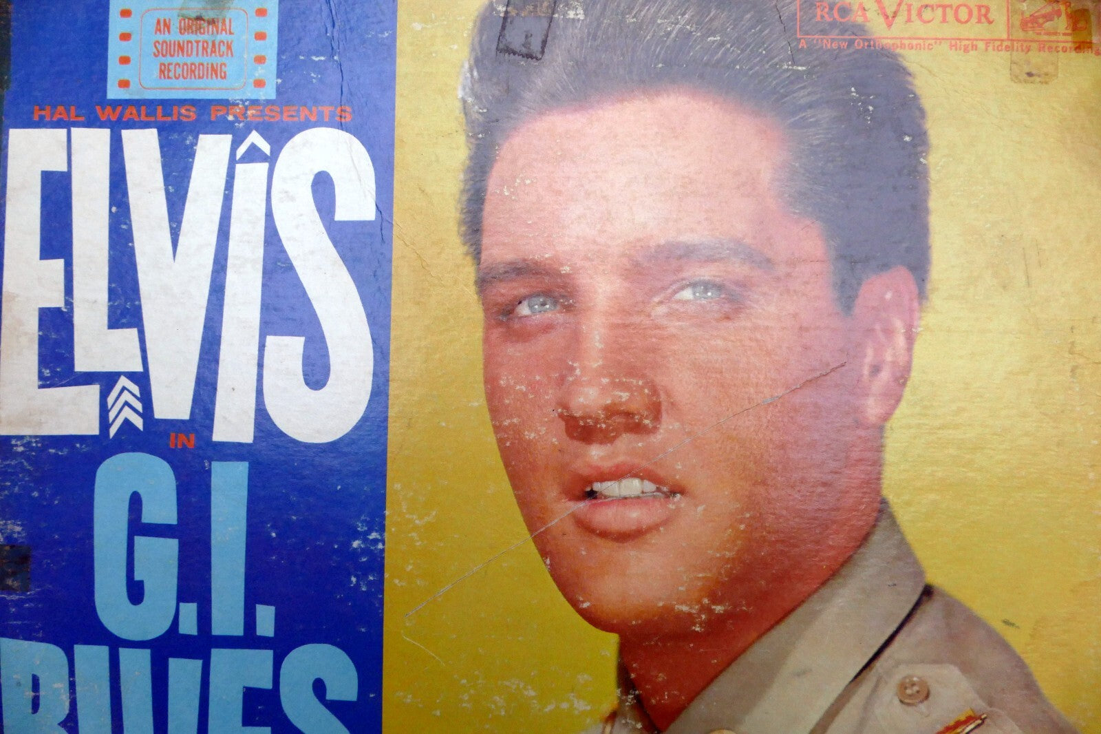 1960 elvis presley – g. i. blues lpm 2256 mono   vinyl album art cover only