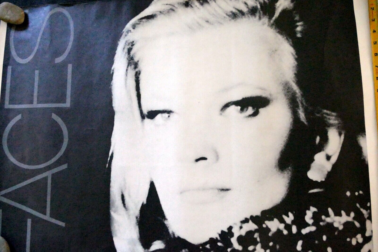 " Faces" Wendy Porter Poster vintage large 22X36"