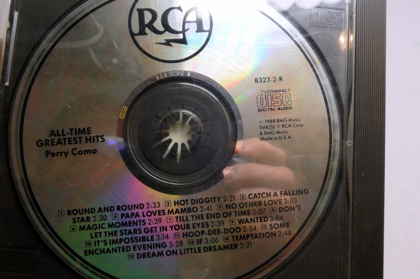 Como, perry : all time greatest hits music cd 1988 bmg music 8323 2 r