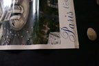 Paris France Arc de Triomphe Poster Print Aerial View Photo 1970's 21X28"