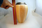 Art Pottery Ceramic Vase 1997 GB Gillian Bliss Signed sand light brown 11"