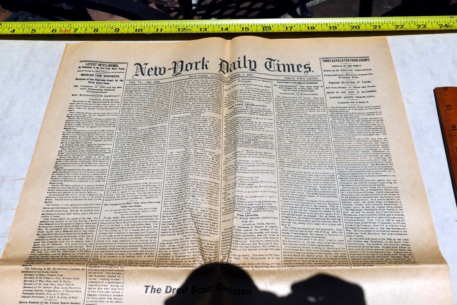 New York Times April 20, 1861 - Reprint - Civil War