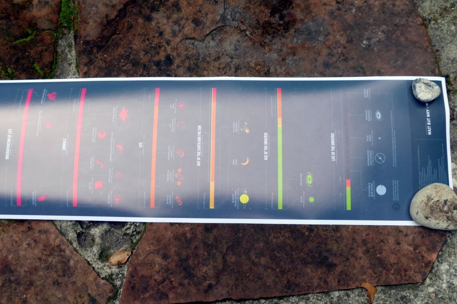 "Perspective of Time" Universe Galaxy Science Print Poster Time Chart Evolution
