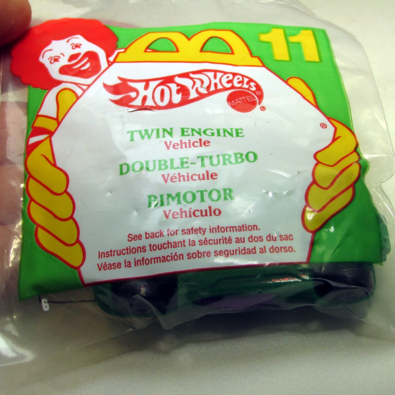Twin Engine  McDonald's Hot Wheels Mattel  1994 vehicle - new