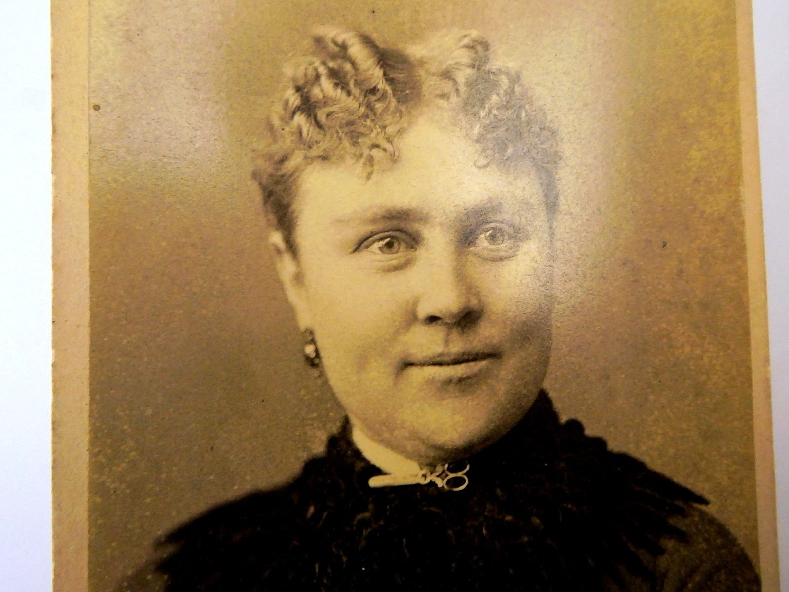 Picture of lady antique photograph 6x4" martha 'mattie' weidman 1890 kansas city