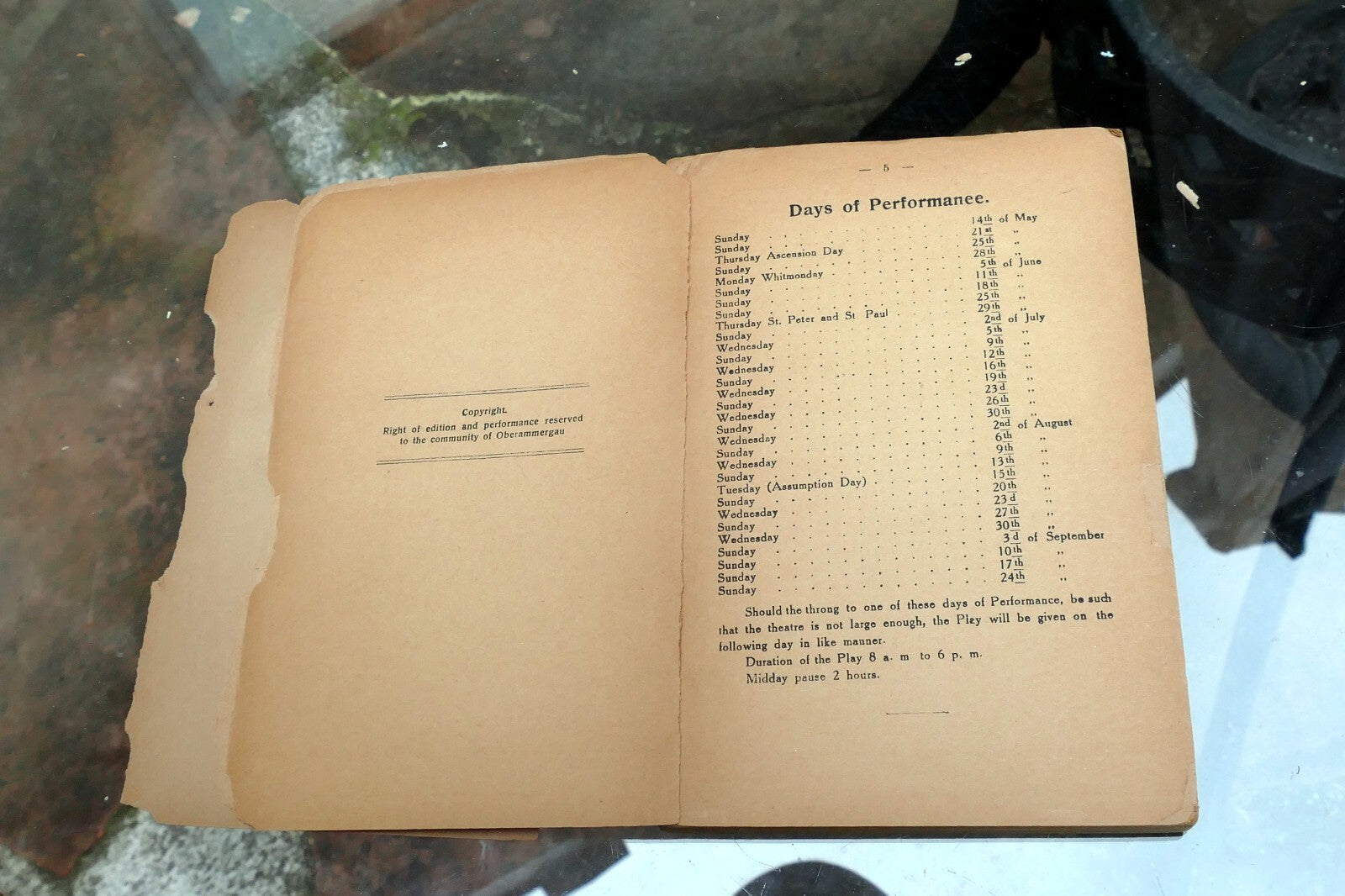1922 Oberammergauer Passionsspiel Sheet Music Passion-play opera text religion