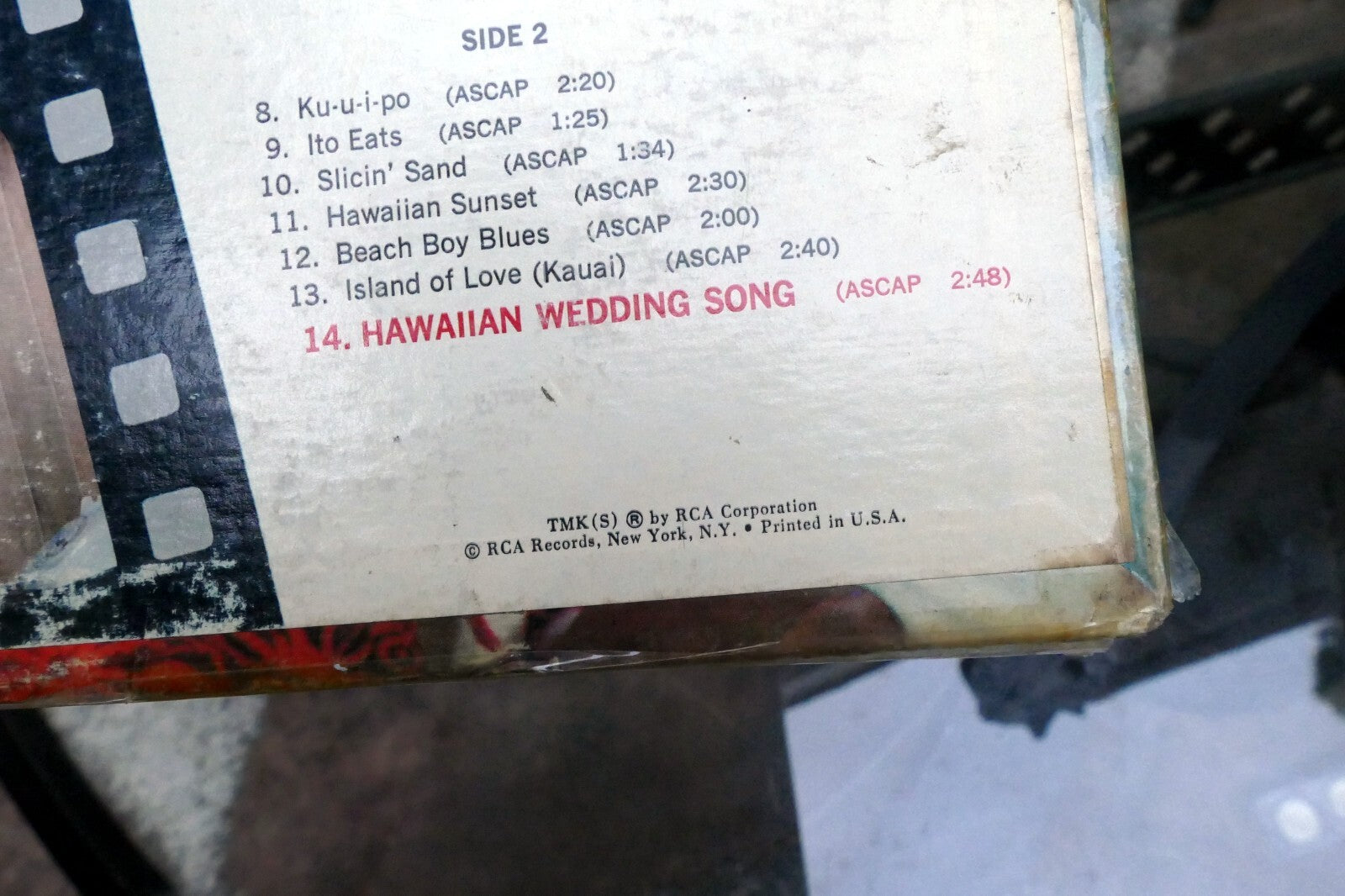 1976 Elvis Presley Blue Hawaii LSP-2426 RCA Soundtrack -  ALBUM ART COVER ONLY