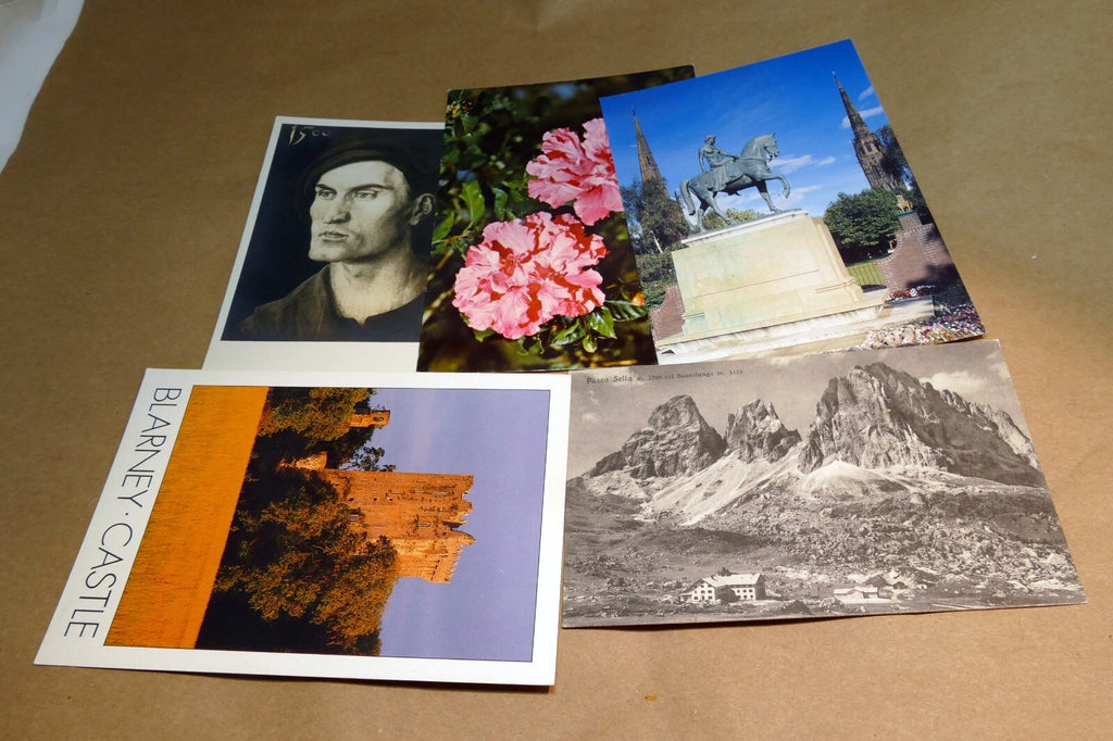 Postcard lot of 5 ireland switzerland italy europe