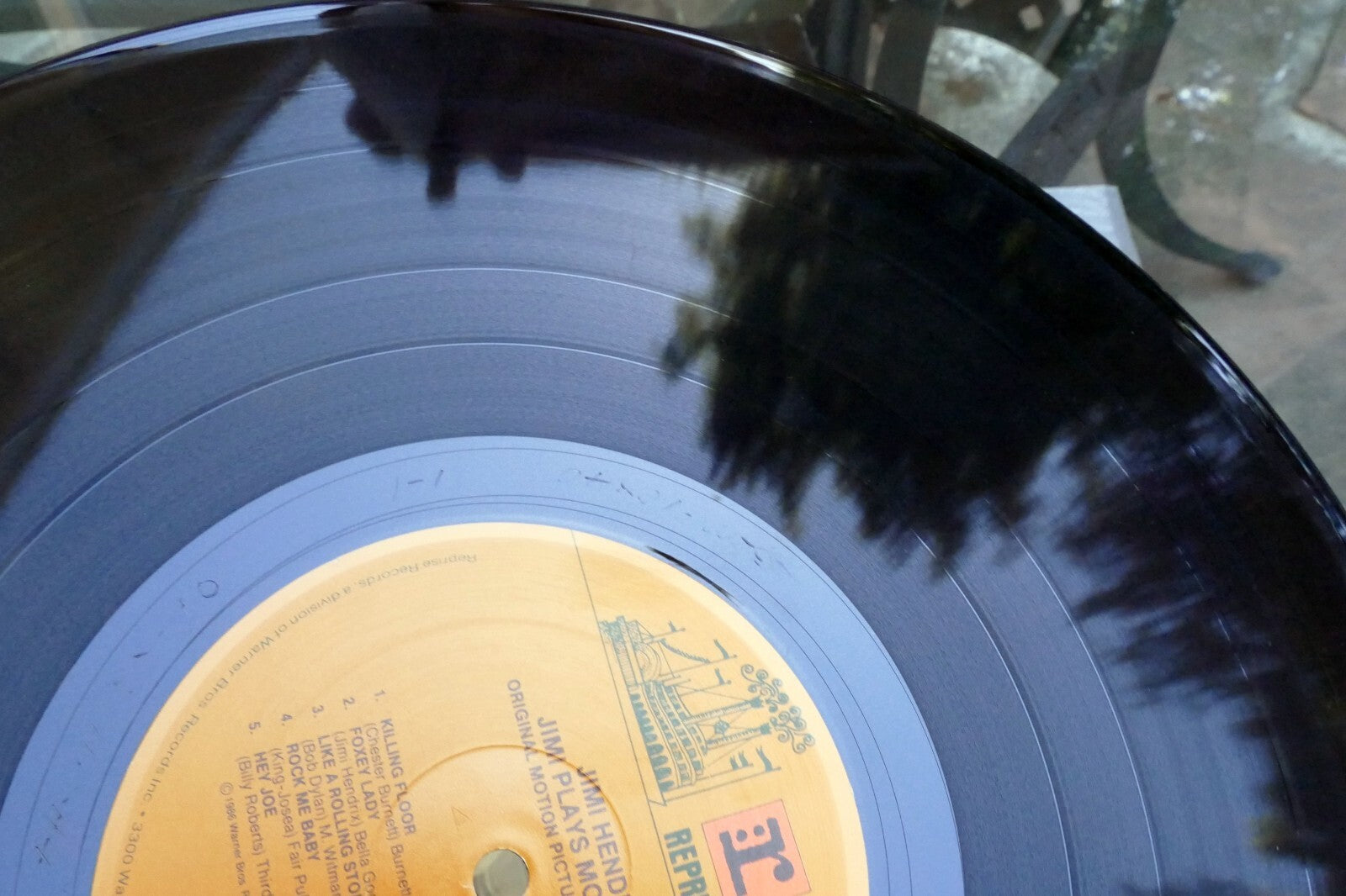 Jimi Hendrix Jimi Plays Monterey LP Vinyl Reprise Records 1986 Movie Soundtrack