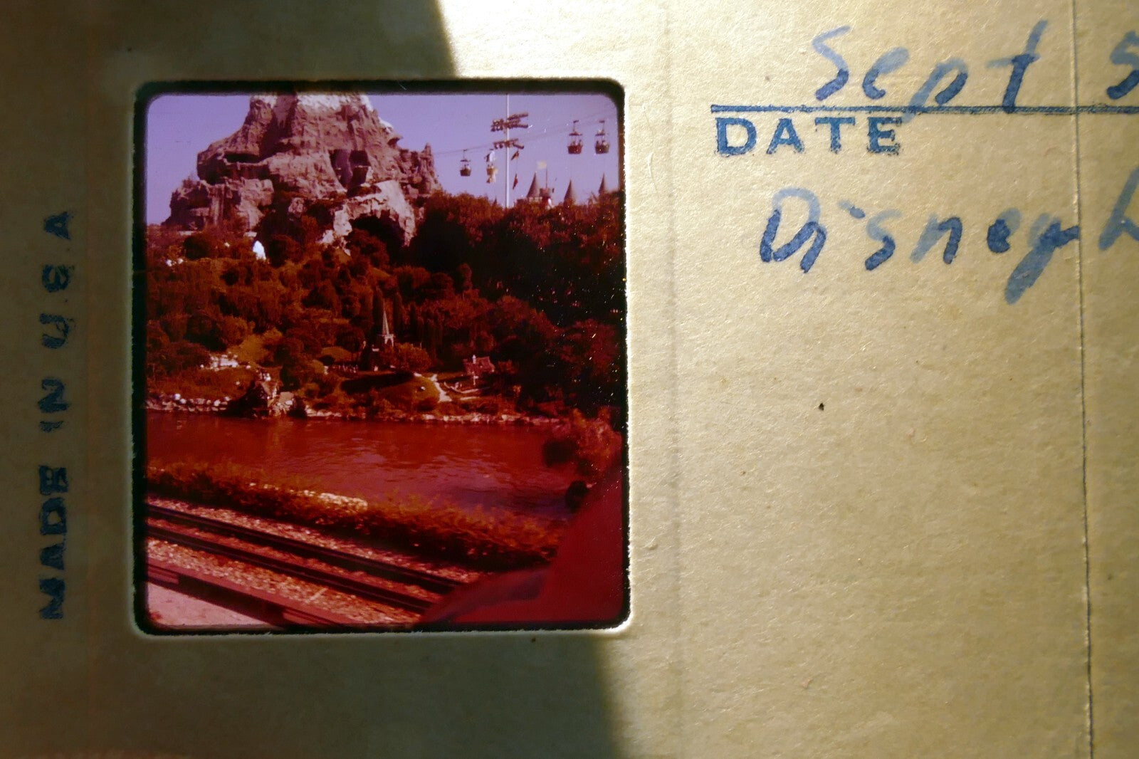 Stereo Realist Slide - Disneyland USA  - Sept 1959 Kodak Ektachrome color