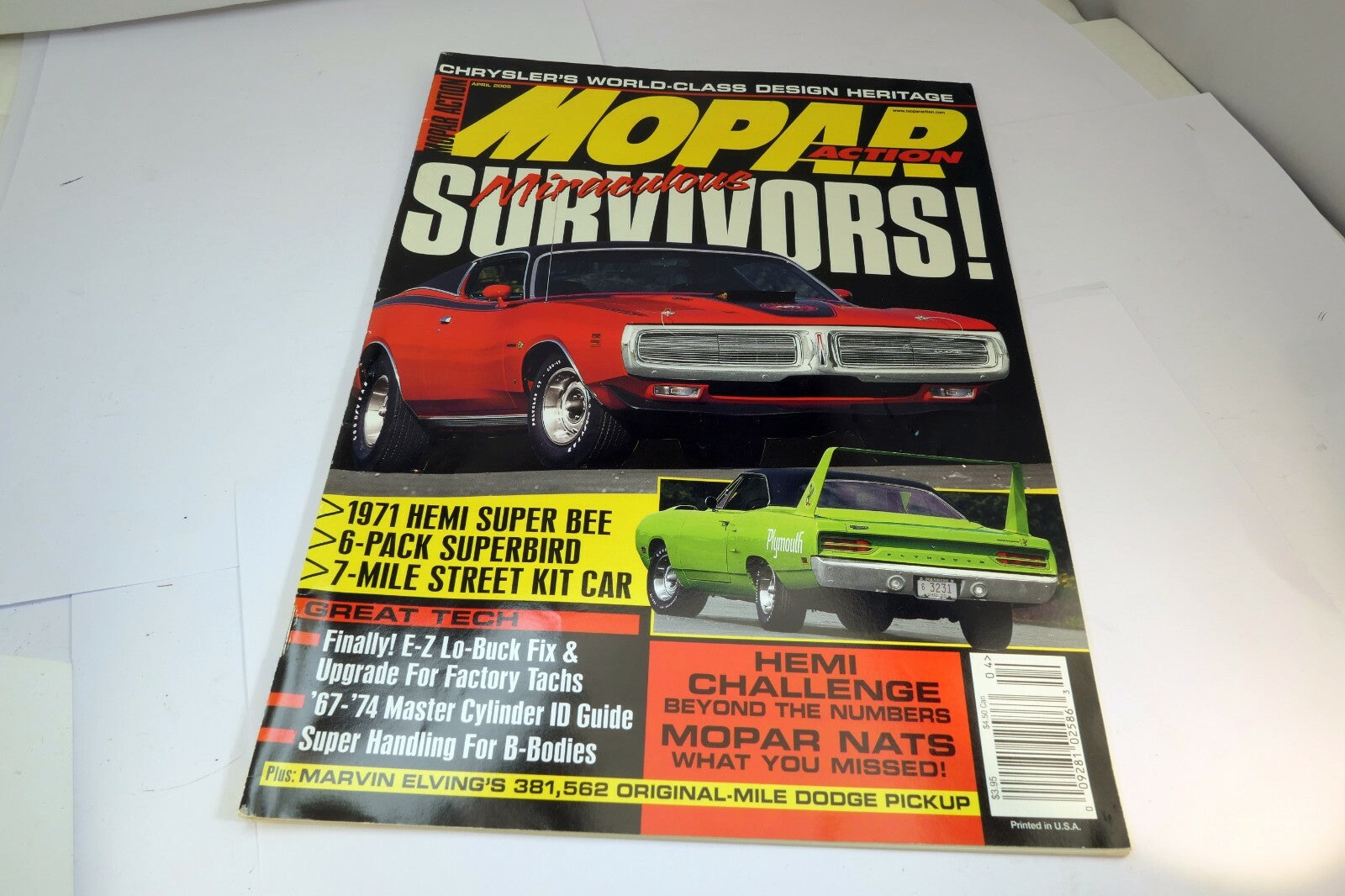 MOPAR Action Magazine April 2005 1971 Hemi Super Bee , Hemi Challenge 