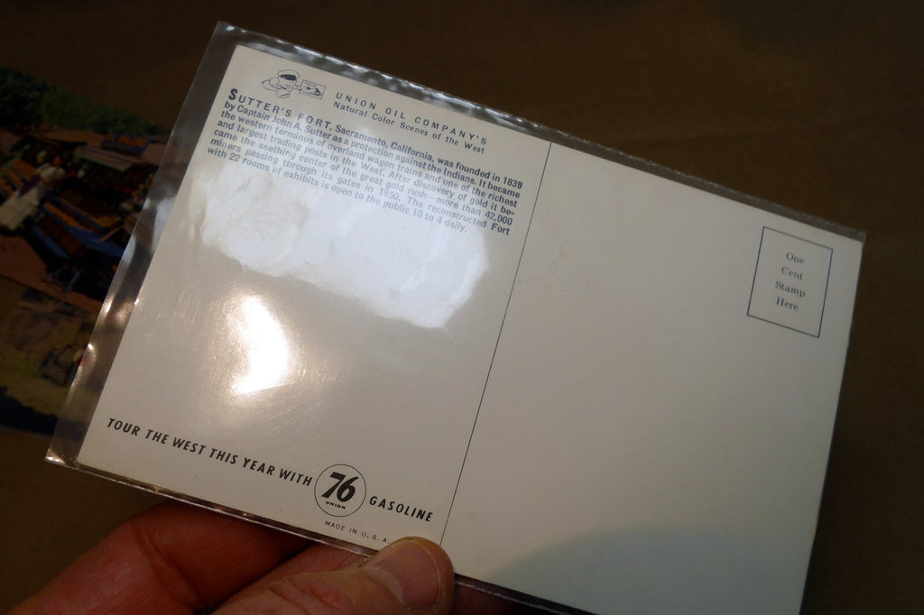 Unposted Postcard 3 lot from 1940's Union 76 Oil Company Santa Cruz CA