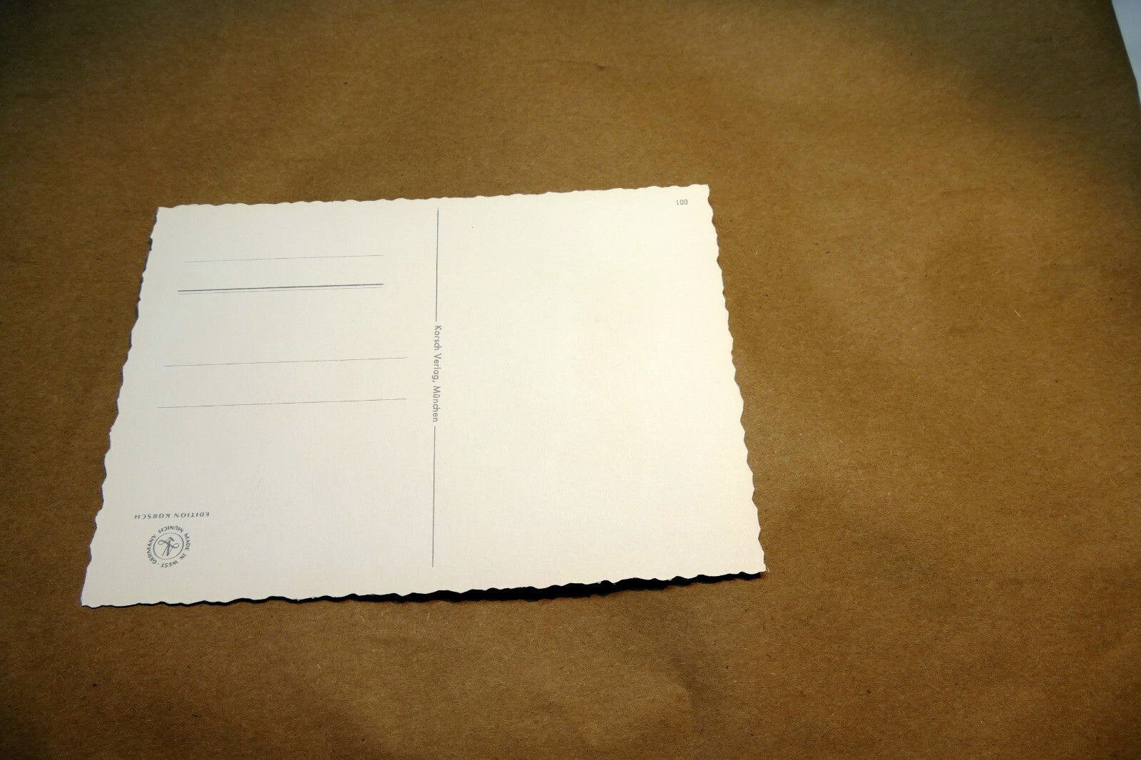 Adolf KORSCH VERLAG Postcard Munchen Boy with Flowers Lamb - Unposted Art