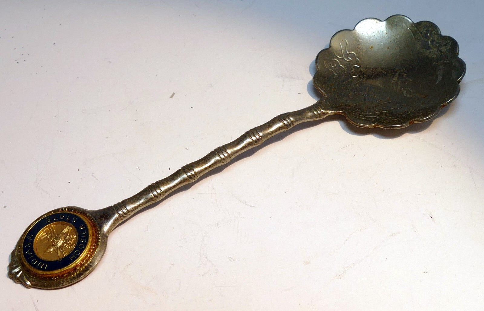 Indiana the hoosier state miniature souvenir spoon