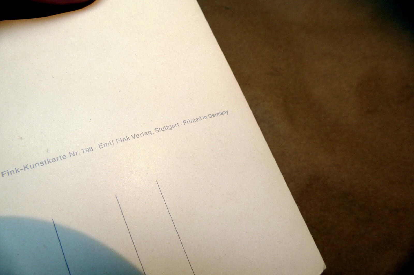 Hummel Musical Treat Boy Postcard W. Germany Art - Unposted - mint