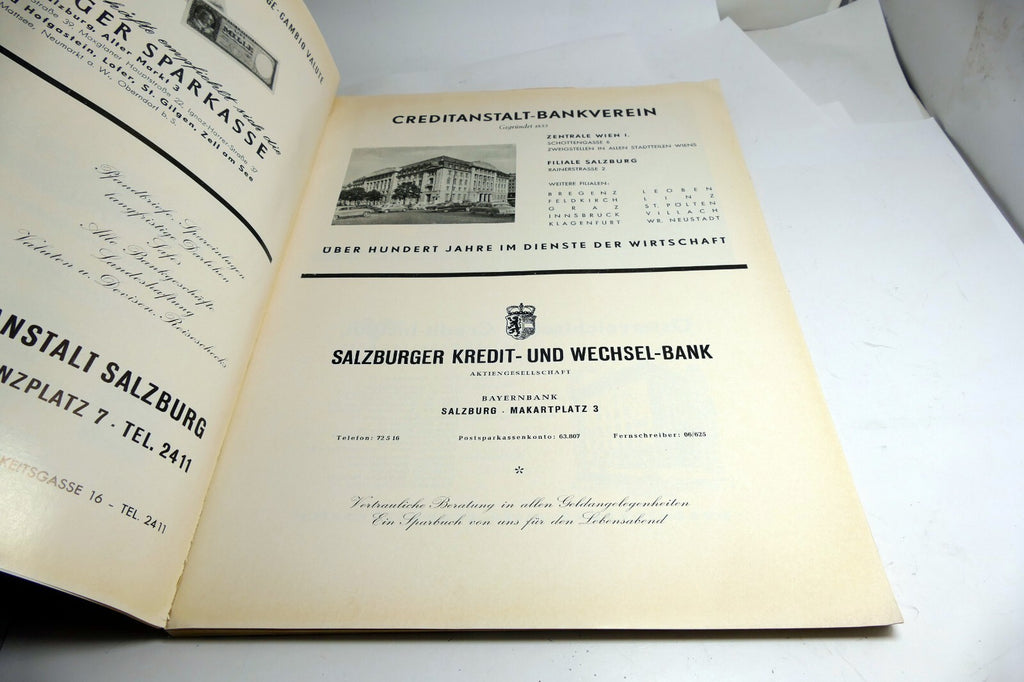1959 Salzburger Festspiele Alpenjournal Österreich mit separatem Programmheft