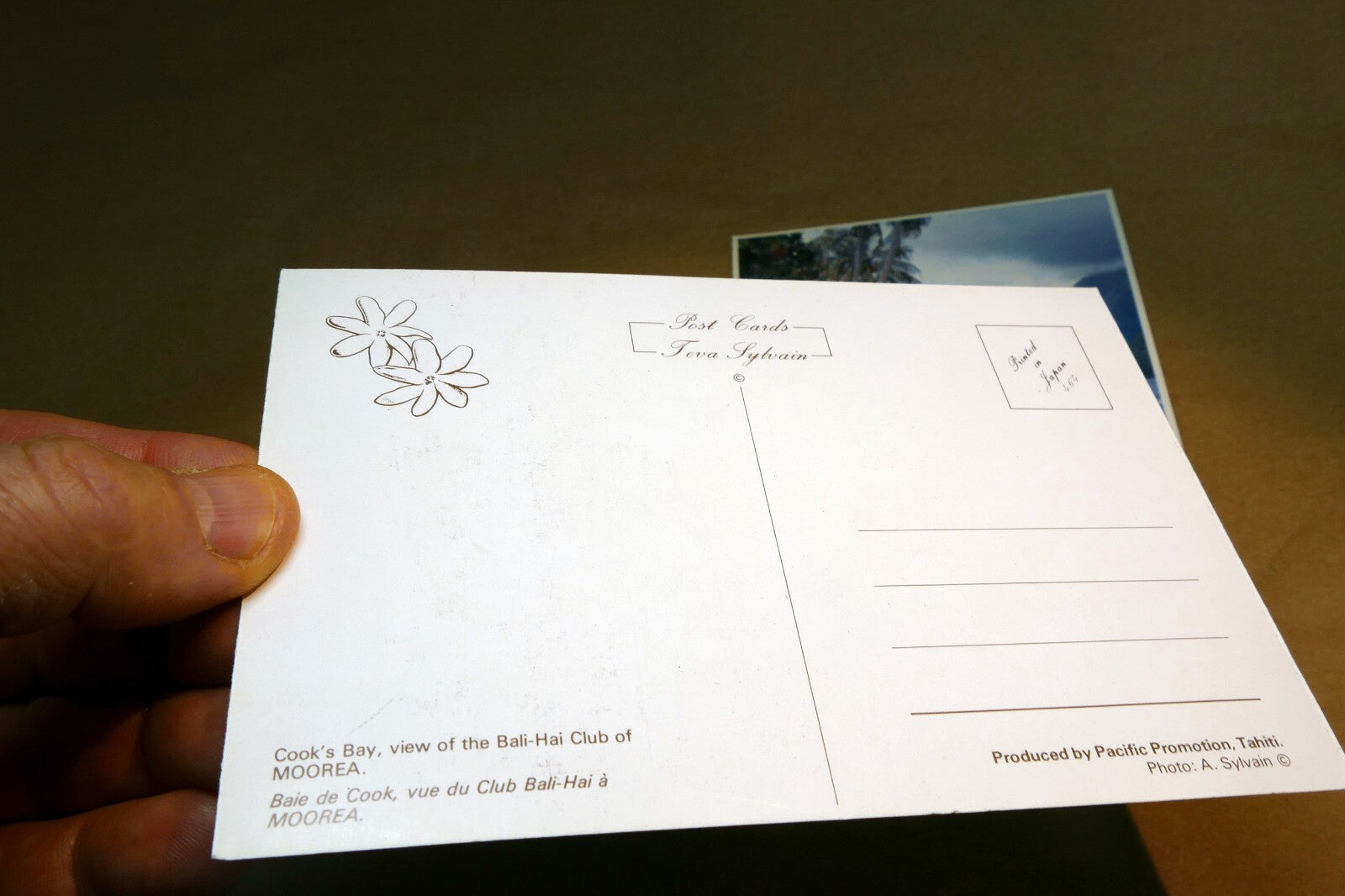 1980's Postcard unposted Tahiti pack of 2 Cook's bay