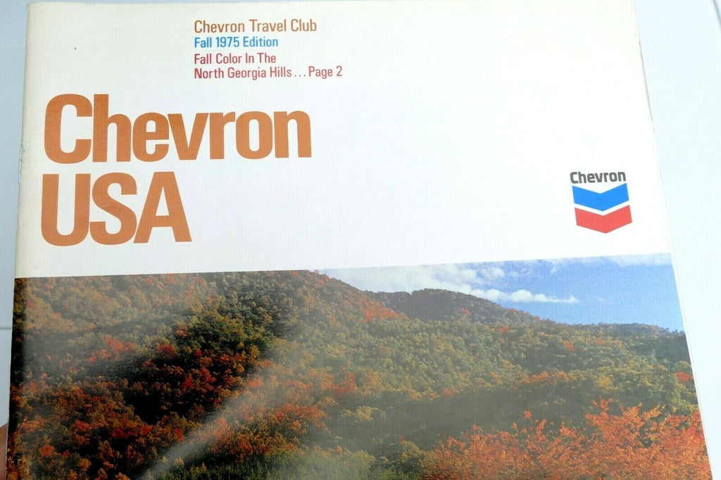 Fall 1975 chevron usa travel club magazine zion park, santa cruz, georgia hills