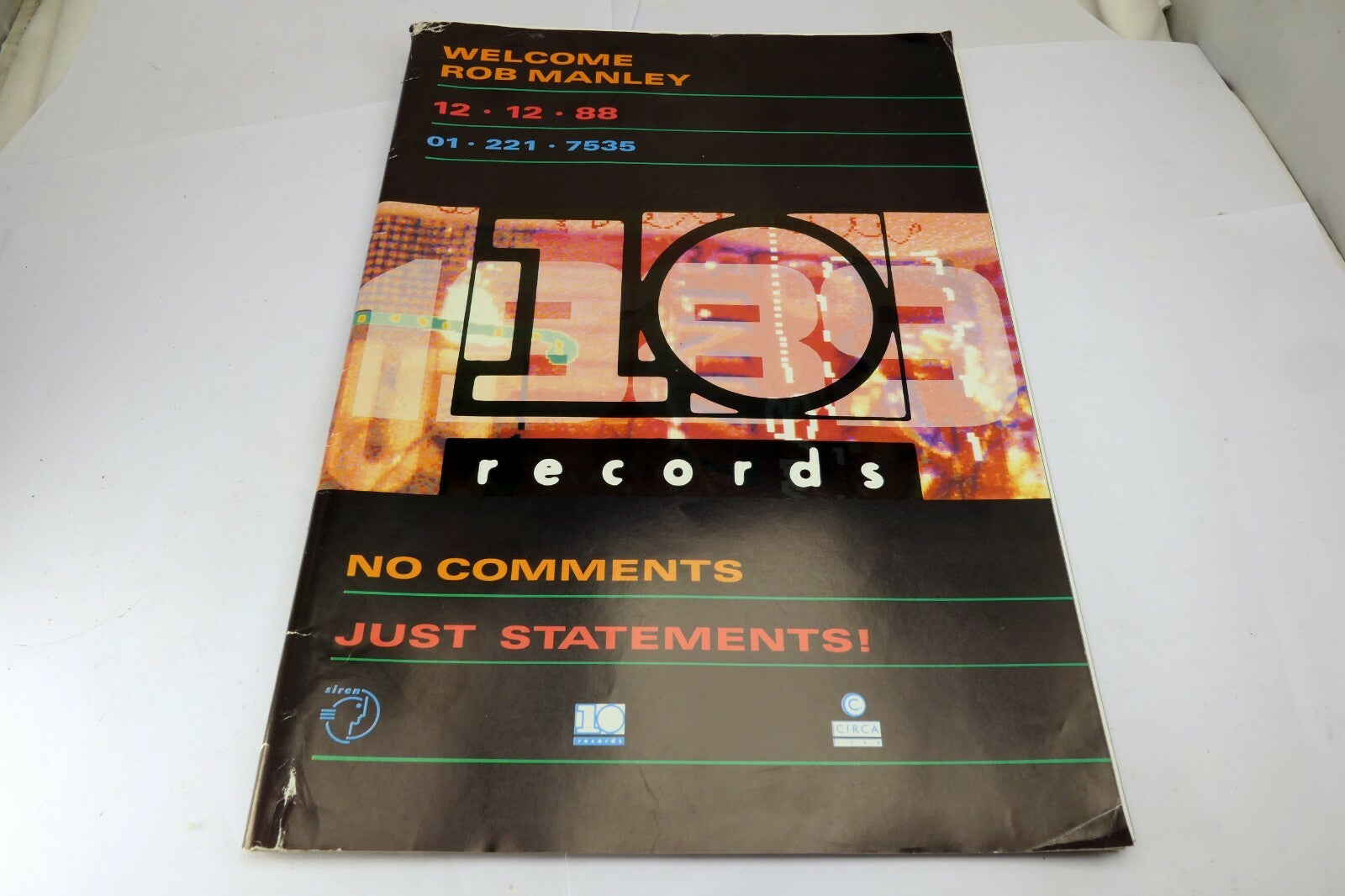 Welcome Rob Manley 12-12-1988 10 Records News Disc Jockeys music magazine