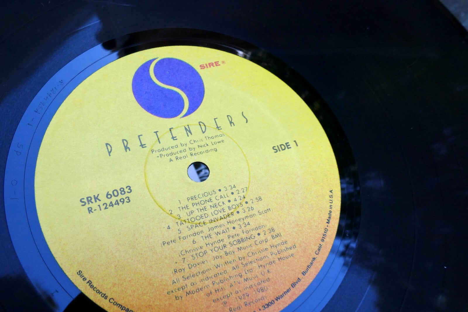 PRETENDERS 1979-80 "PRETENDERS" VINYL LP SRK 6083 SIRE original 1979