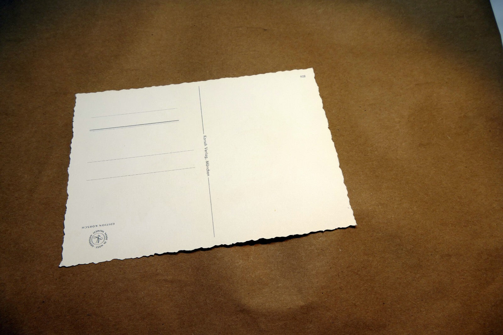 Adolf KORSCH VERLAG Postcard Munchen Girl & Boy with Flowers - Unposted Art