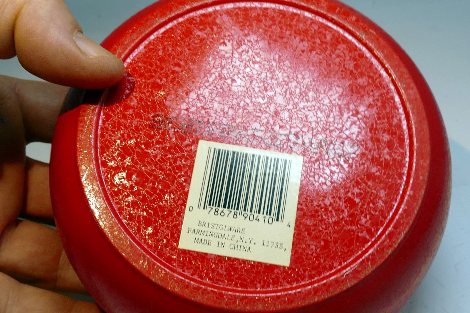 Coca-Cola Tin Can  Red & Gold "Delicious and Refreshing" Drink round 5"