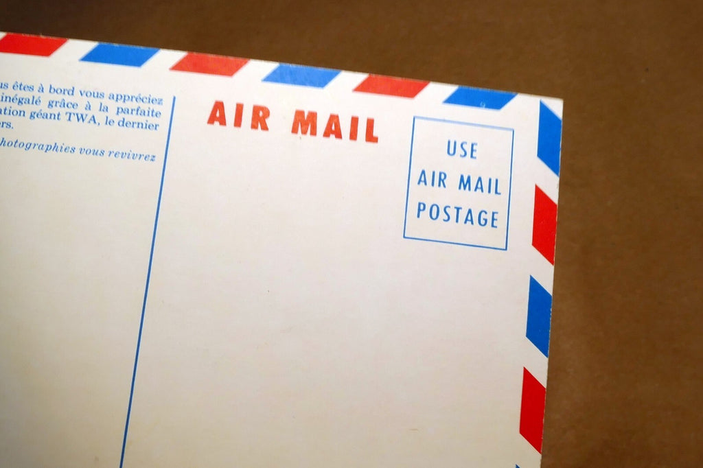 Lockheed Super G Constellation TWA Airlines ADD Postcard unposted