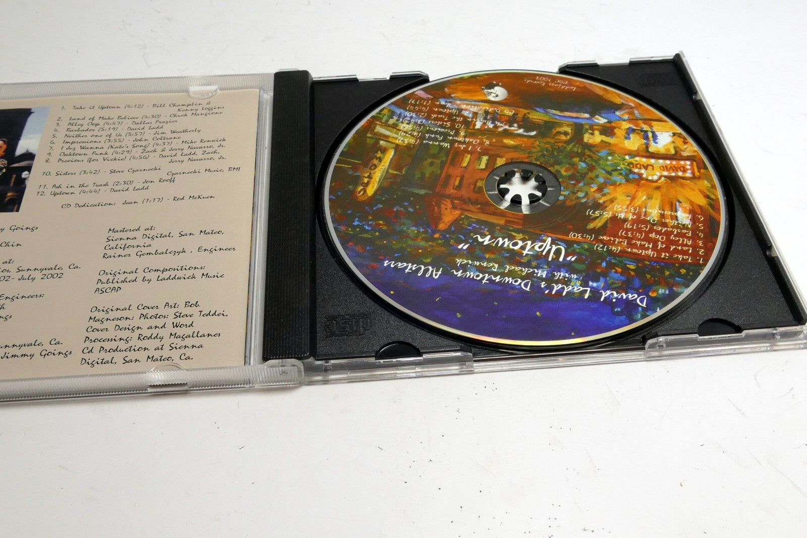 Uptown David Ladd's Downtown Allstars with Michael Renwick Jazzladd Records CDC
