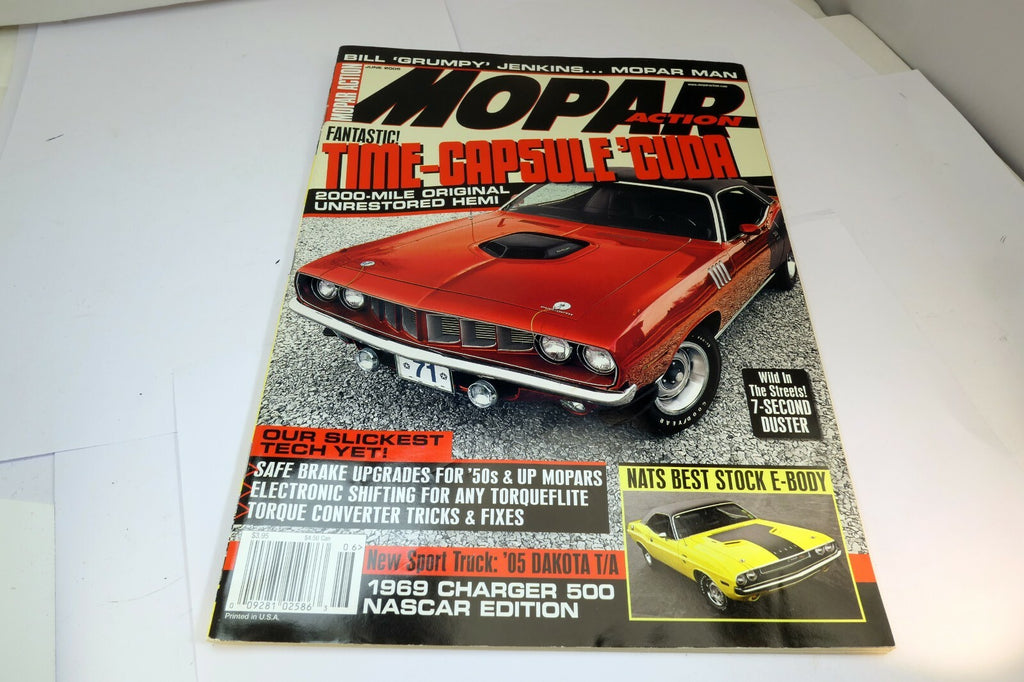MOPAR Action Magazine  june  2005 Unrestored Hemi 1969 Charger 500 Nascar