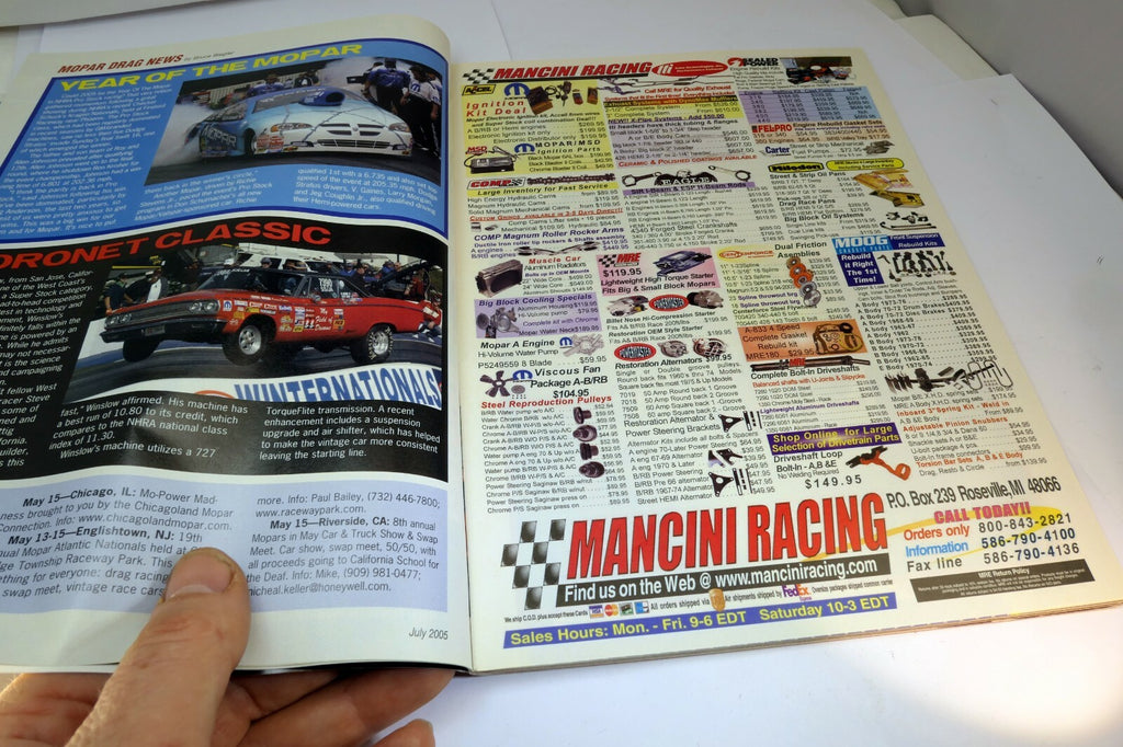 MOPAR Muscle Magazine July 2005 Magnum Head Massage, Hemi Intakes