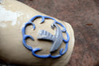 Angela Kung Clay Signed Vase with lid container earbs healing