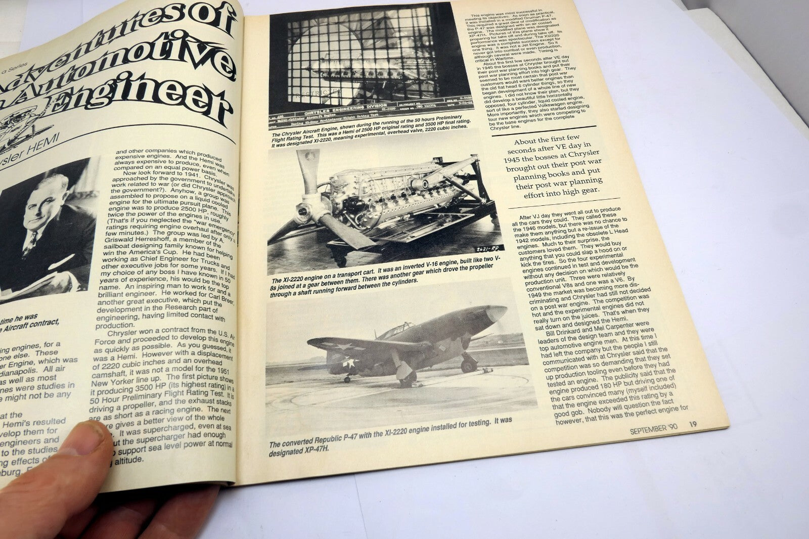 Chrysler Power Car Magazine September 1990 Project Dart 580HP Small 'Em