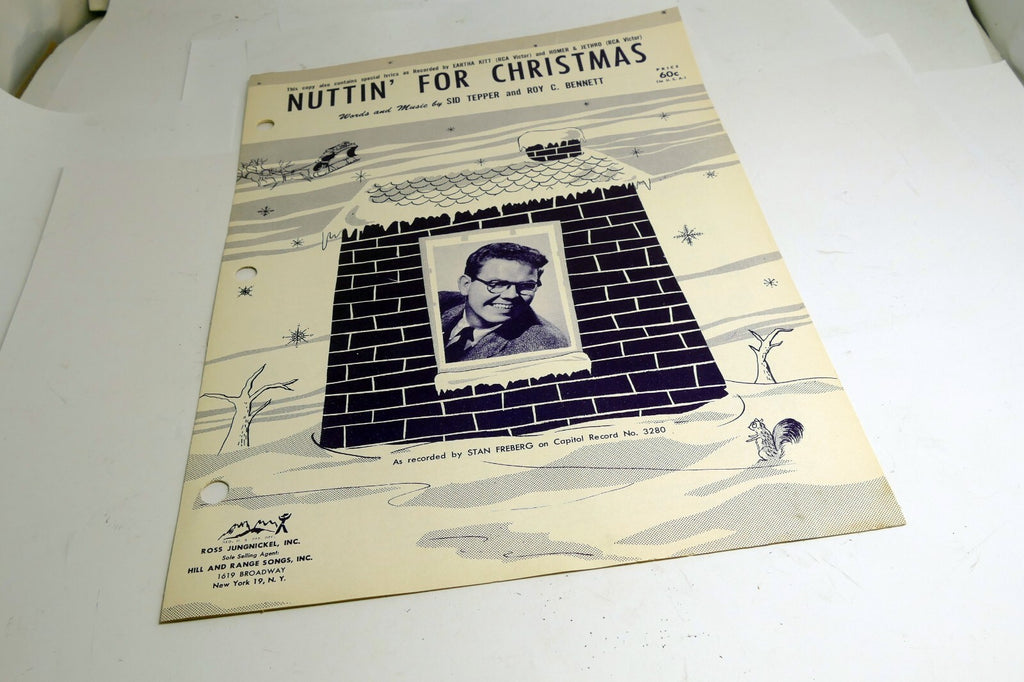 Nuttin' For Christmas  Sid Tepper Roy Bennett Stan Freberg 1955 Sheet Music