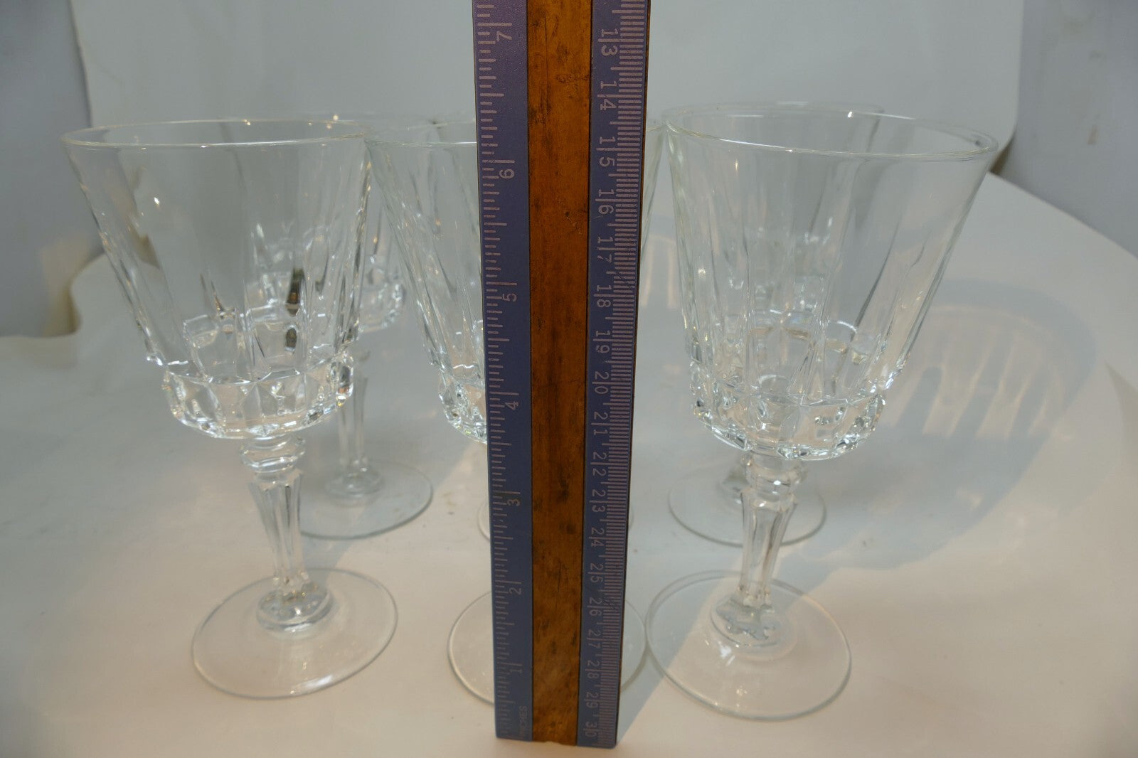 Cristal D'Arques Durand Crystal Chantelle Claret Wine Glass Goblet Set of 6